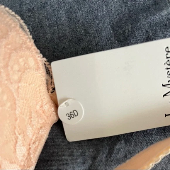 Le Mystere Sophia Women's Lace Full Fit Seamless Bra - Peach - Picture 7 of 14